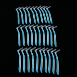 Maxbell Maxbell 30 Pieces Interdental Brush Toothpick Floss Teeth Cleaner Oral Care Blue