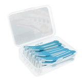 Maxbell Maxbell 30 Pieces Interdental Brush Toothpick Floss Teeth Cleaner Oral Care Blue