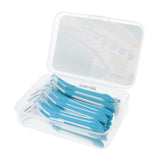 Maxbell Maxbell 30 Pieces Interdental Brush Toothpick Floss Teeth Cleaner Oral Care Blue