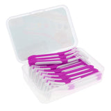 Maxbell Maxbell 30 Pieces Interdental Brush Toothpick Floss Teeth Cleaner Oral Care Rose Red