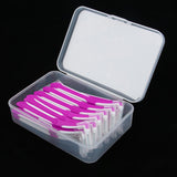 Maxbell Maxbell 30 Pieces Interdental Brush Toothpick Floss Teeth Cleaner Oral Care Rose Red