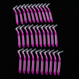 Maxbell Maxbell 30 Pieces Interdental Brush Toothpick Floss Teeth Cleaner Oral Care Rose Red