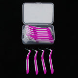 Maxbell Maxbell 30 Pieces Interdental Brush Toothpick Floss Teeth Cleaner Oral Care Rose Red