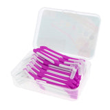 Maxbell Maxbell 30 Pieces Interdental Brush Toothpick Floss Teeth Cleaner Oral Care Rose Red