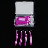 Maxbell Maxbell 30 Pieces Interdental Brush Toothpick Floss Teeth Cleaner Oral Care Rose Red