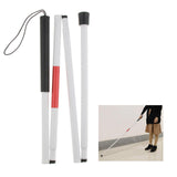 Maxbell Maxbell 48.8 inch Long Aluminum Folding Blind Cane Walking Sticks for Blind People
