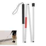 Maxbell Maxbell 48.8 inch Long Aluminum Folding Blind Cane Walking Sticks for Blind People