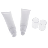 Maxbell Maxbell 2 Pieces Empty Portable Tubes Cosmetic Cream Lotion Travel Bottle 50g White