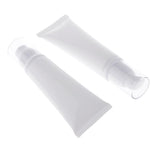 Maxbell Maxbell 2 Pieces Empty Portable Tubes Cosmetic Cream Lotion Travel Bottle 50g White