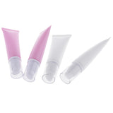 Maxbell Maxbell 2 Pieces Empty Portable Tubes Cosmetic Cream Lotion Travel Bottle 50g White