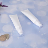 Maxbell Maxbell 2 Pieces Empty Portable Tubes Cosmetic Cream Lotion Travel Bottle 50g White