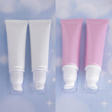 Maxbell Maxbell 2 Pieces Empty Portable Tubes Cosmetic Cream Lotion Travel Bottle 50g White