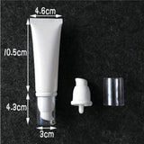Maxbell Maxbell 2 Pieces Empty Portable Tubes Cosmetic Cream Lotion Travel Bottle 50g White