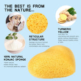 Maxbell Maxbell Konjac Cleaning Sponge Puff Exfoliating Facial Sponge for Deep Clean White