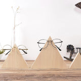 Maxbell Maxbell Natural Wood Sunglasses Eyeglass Glasses Rack Display Stand Desk Holder S
