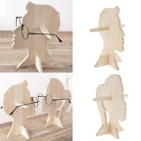 Maxbell Maxbell Brief Style Wood Sunglasses Eyeglass Rack Display Stand Desk Holder Male