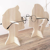 Maxbell Maxbell Brief Style Wood Sunglasses Eyeglass Rack Display Stand Desk Holder Female