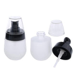 Maxbell Maxbell 2 Pieces 30ml Frosting Glass Refillable Empty Pump Spray Bottle Black Pump