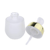 Maxbell Maxbell 2 Pieces 30ml Frosting Glass Refillable Empty Pump Spray Bottle Gold Pump