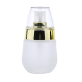 Maxbell Maxbell 2 Pieces 30ml Frosting Glass Refillable Empty Pump Spray Bottle Gold Pump
