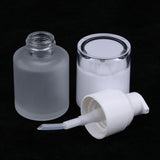 Maxbell Maxbell 3 Piece 20ml Frosting Glass Refillable Empty Pump Spray Bottle 01 White Cap