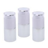 Maxbell Maxbell 3 Piece 20ml Frosting Glass Refillable Empty Pump Spray Bottle 01 White Cap