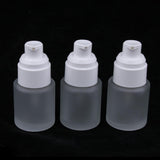 Maxbell Maxbell 3 Piece 20ml Frosting Glass Refillable Empty Pump Spray Bottle 01 White Cap
