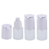 Maxbell Maxbell 3 Piece 20ml Frosting Glass Refillable Empty Pump Spray Bottle 01 White Cap