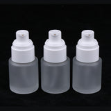 Maxbell Maxbell 3 Piece 20ml Frosting Glass Refillable Empty Pump Spray Bottle 01 Golden Cap