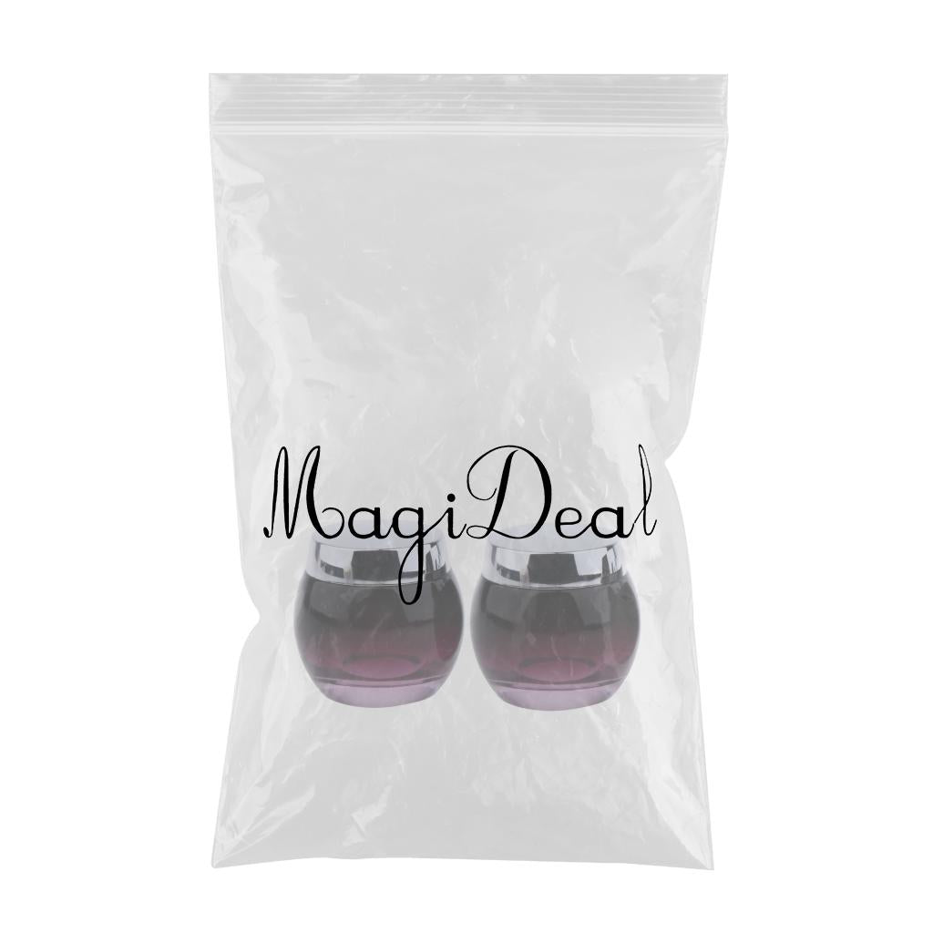 Maxbell Maxbell 120g Glass Mask Jar Cream Empty Container with Screw Thread Lid Sliver Lid