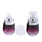 Maxbell Maxbell 2Pcs 30ML Glass Perfume Bottle Pump Sprayer Makeup Vials Sliver Pump