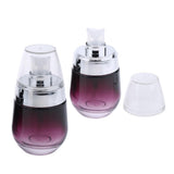 Maxbell Maxbell 2Pcs 30ML Glass Perfume Bottle Pump Sprayer Makeup Vials Sliver Pump