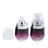 Maxbell Maxbell 2Pcs 30ML Glass Perfume Bottle Pump Sprayer Makeup Vials Sliver Pump