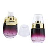 Maxbell Maxbell 2Pcs 30ML Glass Perfume Bottle Pump Sprayer Makeup Vials Gold Pump