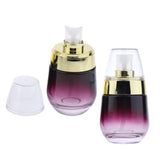 Maxbell Maxbell 2Pcs 30ML Glass Perfume Bottle Pump Sprayer Makeup Vials Gold Pump