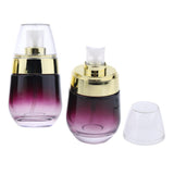 Maxbell Maxbell 2Pcs 30ML Glass Perfume Bottle Pump Sprayer Makeup Vials Gold Pump