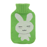 Maxbell Maxbell 2L Durable PVC Massage Thickened Hot Water Bottle with Cloth Cover Green