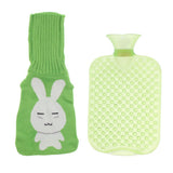 Maxbell Maxbell 2L Durable PVC Massage Thickened Hot Water Bottle with Cloth Cover Green