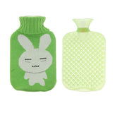 Maxbell Maxbell 2L Durable PVC Massage Thickened Hot Water Bottle with Cloth Cover Green