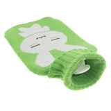 Maxbell Maxbell 2L Durable PVC Massage Thickened Hot Water Bottle with Cloth Cover Green