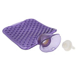 Maxbell Maxbell 2L Durable PVC Massage Thickened Hot Water Bottle with Cloth Cover Purple