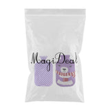 Maxbell Maxbell 2L Durable PVC Massage Thickened Hot Water Bottle with Cloth Cover Purple