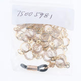 Maxbell Maxbell Metal Eyeglasses Reading Glasses Sunglasses Holder Necklace Chain Cord Gold