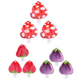 6pcs Refillable Empty Squeeze Pouch Lotion Squeezable Bag Bottle Strawberry