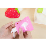 6pcs Refillable Empty Squeeze Pouch Lotion Squeezable Bag Bottle Strawberry