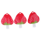 6pcs Refillable Empty Squeeze Pouch Lotion Squeezable Bag Bottle Strawberry