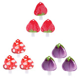 6pcs Refillable Empty Squeeze Pouch Lotion Squeezable Bag Bottle Strawberry