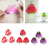 6pcs Refillable Empty Squeeze Pouch Lotion Squeezable Bag Bottle Strawberry