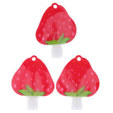 6pcs Refillable Empty Squeeze Pouch Lotion Squeezable Bag Bottle Strawberry