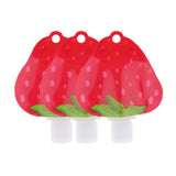 6pcs Refillable Empty Squeeze Pouch Lotion Squeezable Bag Bottle Strawberry
